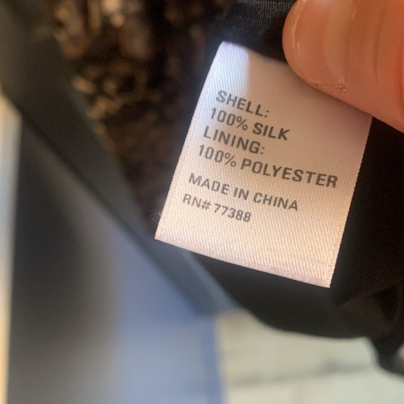 Black/Grey Patterned Flutter Sleeveless Dress with Exposed Zipper & Belt-Size 10 - Picture 11 of 11